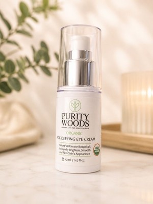 Purity Woods Organic Age-Defying Eye Cream 0.5 fl oz (15 mL) New Sealed