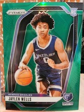 2024-25 Panini Prizm Jaylen Wells RC Green Rookie #239 Grizzlies