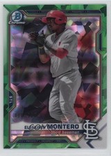 2021 Bowman Sapphire Edition Green Refractor /125 Elehuris Montero #BCP-116 0s9t
