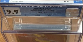 NEW ENCASED 2022 SWITCH Pokemon Violet Game 1st Print CGC Graded 9.9 Y-Fold A++