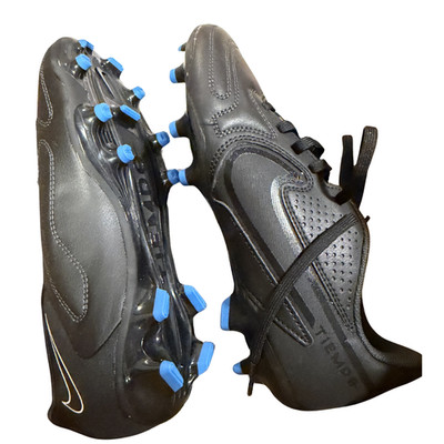 Nike Tiempo Legend 9 Club FG Black Blue Soccer Cleats Men s Size 5