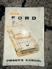 1958 Ford Fairlane Manual