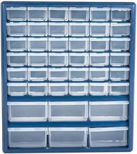 42-Compartment Organizer Box Plastic Storage Drawer Desktop/Wall Mount Container