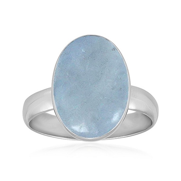 Cavill Aquamarin Ring Damen 6,5Ct Oval Sterlingsilber 925 Bezelfassung Elegant-image