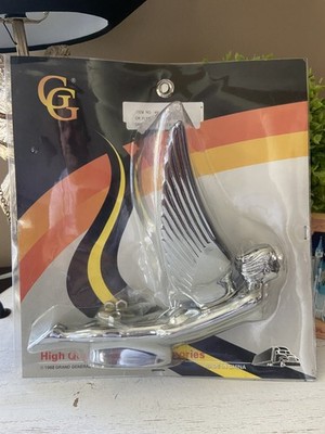 Grand General 48110 Chrome Flying Goddess Hood Ornament 8.5'' x 8.5'' New