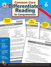 Carson Dellosa Differentiated Reading Comprehension 6th Grade Workbook, Nonf...