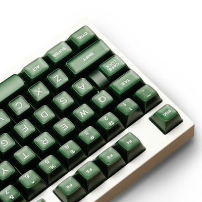 Emerald Jade Keycaps 142 Keys Double Shot PBT Keycaps RSA Profile Translucent