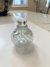 SIGNED MAYTUM STUDIOS ART GLASS PERFUME BOTTLE AND STOPPER 1983 - NEW - GORGEOUS