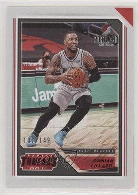 2020-21 Panini Chronicles Threads Red 137/149 Damian Lillard #83 5w7