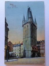 Postal antigua Mainz Holzturm 1920 [aJ19]