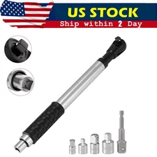 1/2" Offset Impact Wrench Extension 3-in-1 Manual Electric Pneumatic W/ Adapters