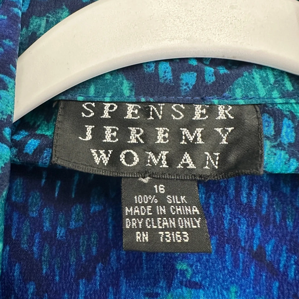 Top de seda Spenser Jeremy para mujer talla 16 a rayas lujo declaración carrera Foto 3 de 4