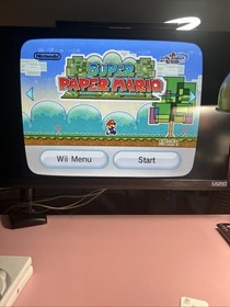 Super Paper Mario (Nintendo Wii, 2007) w/ Reg. Authentic Tested