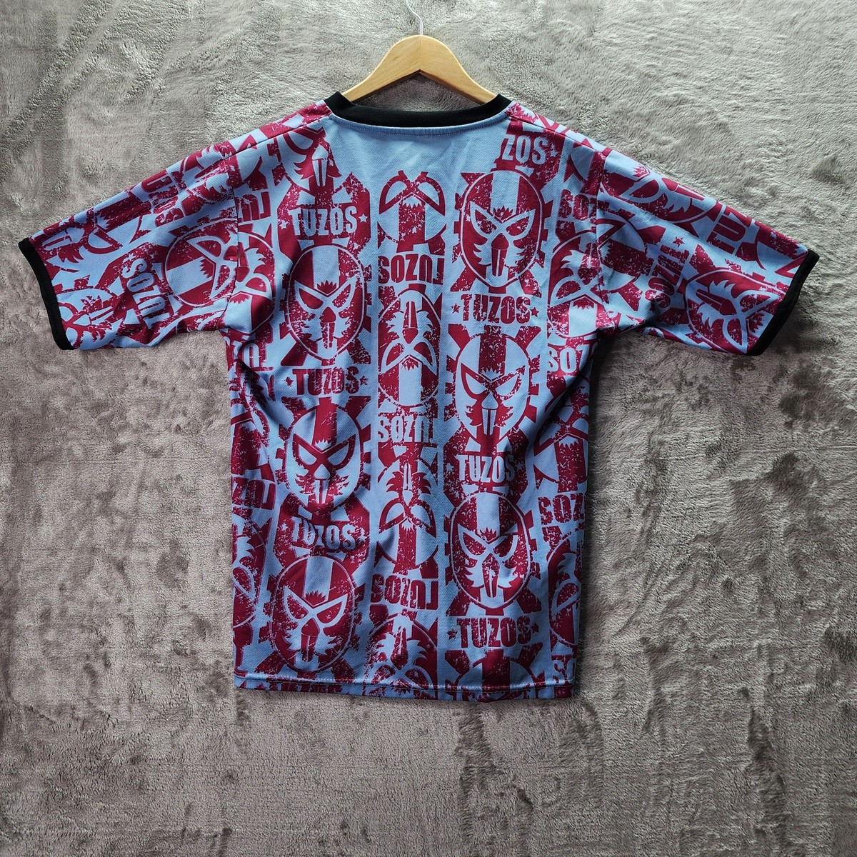 Pachuca Tuzos Soccer Jersey Lucha Libre Mask Graphic Club de