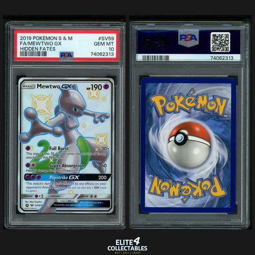 Mewtwo-GX graded PSA 10 for sale on eBay