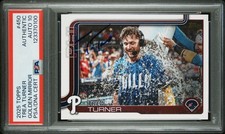2025 Topps Signed Trea Turner Golden Mirror SP Autographed Card 450 PSA 10 Auto