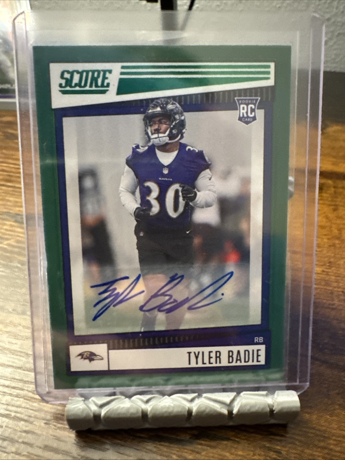 Tyler Badie Panini Score #342 Autograph-Green