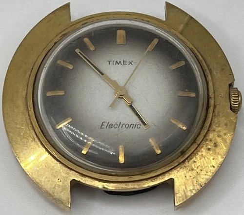 Vintage Mens Timex Electric UFO Watch Running With New Battery HB
