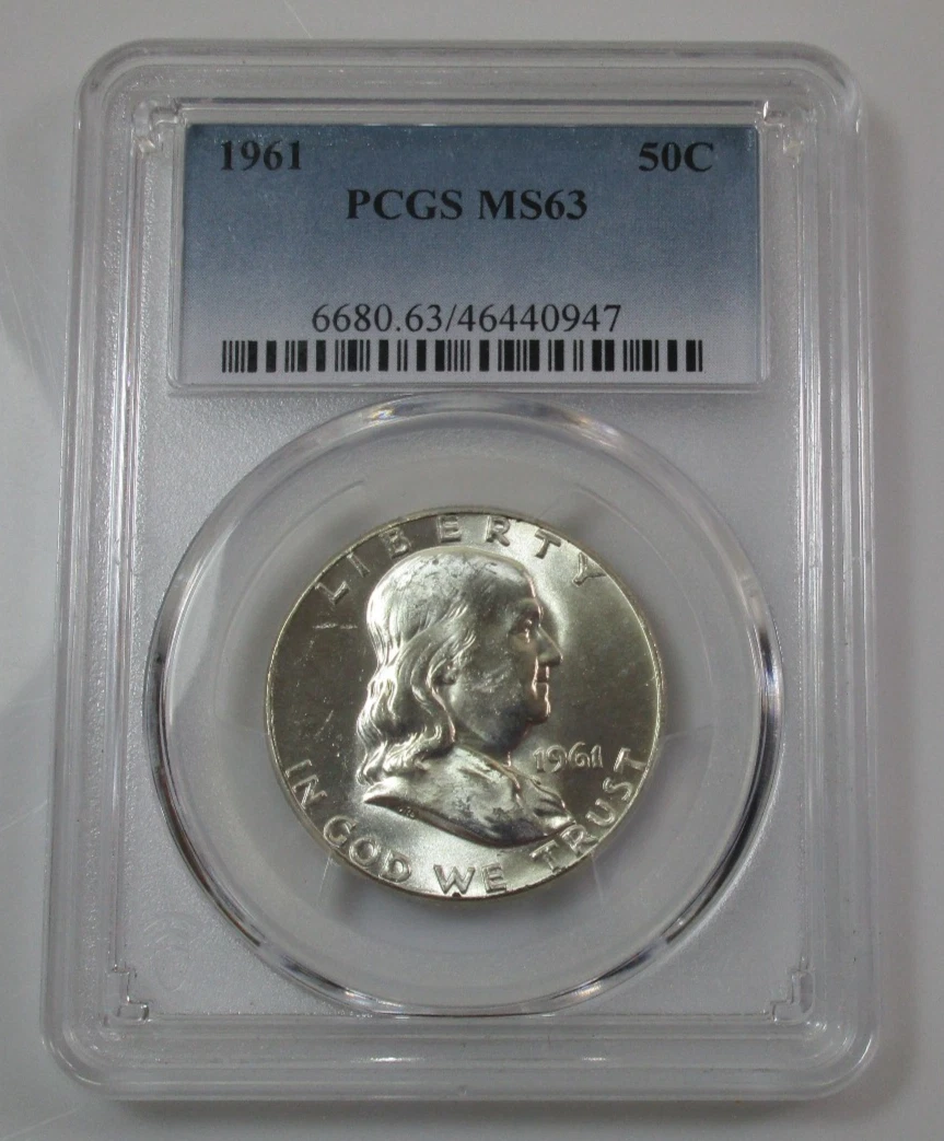 MS 63 Graded 1961 Franklin Half Dollars (1948-1963) for sale | eBay
