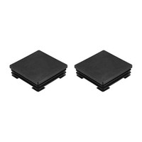 2 StüCk Rohrstopfen, 70X70Mm Quadratisch Abschlusskappen, Pe-Lamellenstopfen