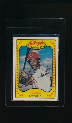 1981 Kellogg's #1 George Foster * Left Field * Cincinnati Reds * VG-EX/EX *