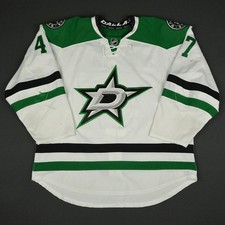 2016-17 Johnny Oduya Dallas Stars Game Used Worn NHL Hockey Jersey MeiGray