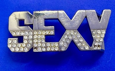 SEXY Confident Statement Jeweled Bling Women's Belt Buckle Missing Rhinestones