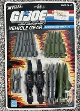 Vintage GI Joe 1986 Vehicle Gear Accessory Pack  1  Sealed on Card MOC