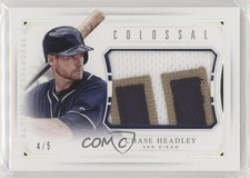 2016 Panini National Treasures Colossal Prime Nameplate 4/5 Chase Headley s3g