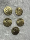 Lot Of 5 commandments  Indian Head $2.50 Quarter Eagle coins. Mixed Yrs