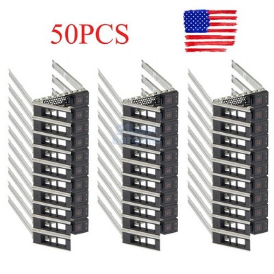 50PCS 3.5'' Drive Tray Caddy X7K8W For Dell Poweredge R440 R540 R640 R740 R740XD