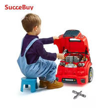 60Pcs Kids Car Repair Mechanic Engine Toy Set Workshop Pretend Play Gift