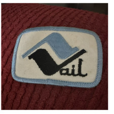 Vail Colorado Souvenir Patch Blue White Black Embroidered Collectible