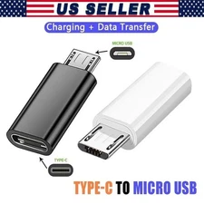 Type C Female to Micro USB Male Port Converter Charge Data Sync Adapter Lot