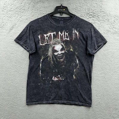 WWE Authentic Bray Wyatt The Fiend Let Me In Acid Wash Tee T Shirt Mens Size Med
