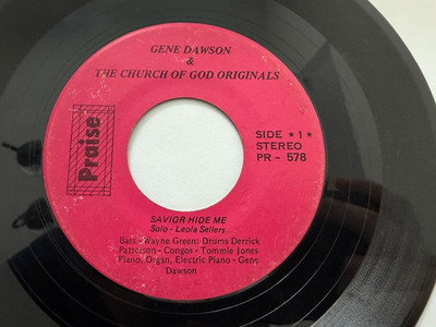 Funky Gospel Soul 45 - Gene Dawson & Church Of God ''Savior Hide Me'' Praise HEAR