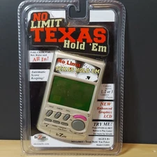 No Limit Texas Hold 'Em Poker Hand Held Electronic Game CS2095 Rec Zone NEW