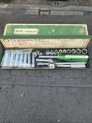 Rare SK Tools 1/4  Drive Daytona Special Socket Set 21pc Plus Case 4921-78 S-K