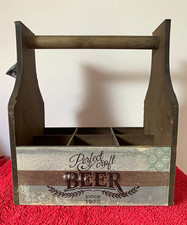 Rustic Wooden Beer Decorative Plaque Sign with Wall Mounted Metal Opener