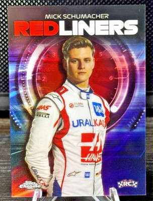 2021 Topps Chrome Formula 1 Mick Schumacher RC Rookie RedLiners