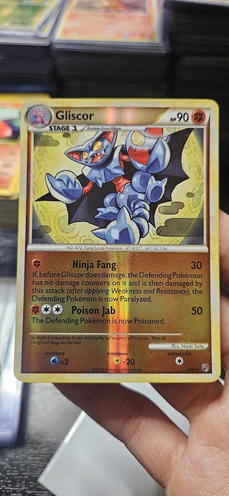 Pokémon TCG Gliscor Undaunted Reverse Holo 4/90