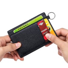 Lock Slim Wallet Secure Men Women RFID Blocking Money Credit Card Holder Wallets