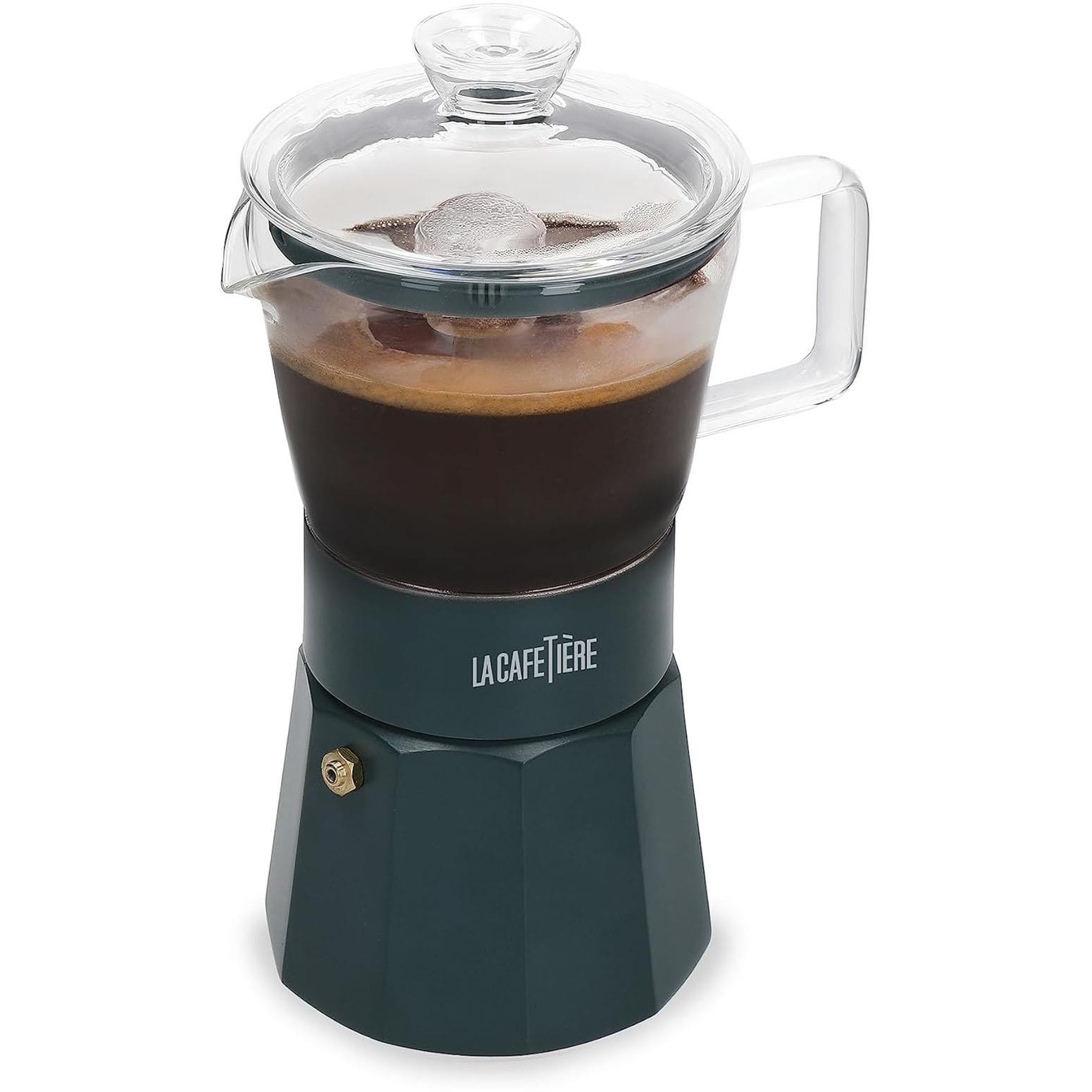 La Cafetiere Unisex Green Verona Cup Glass Espresso Coffee Maker, Size 6 - Image 2