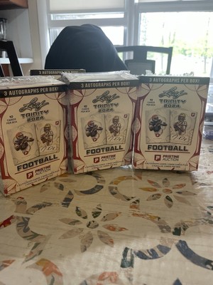 2024 Leaf Trinity Football 3 Autographs Per Box
