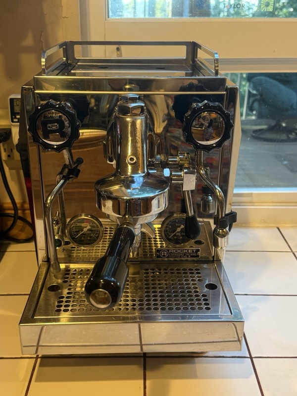 Rocket Giotto Evo R Espresso Machine Stainless Steel Silver Steam Wand