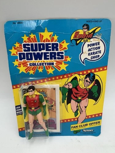 Vtg 1984 Kenner Super Powers Collection Robin Action Figure DC Comics New Sealed