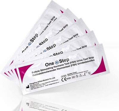 One + Step FSH Fruchtbarkeitstest / Menopausetest für die Wechseljahre, 5 Stück
