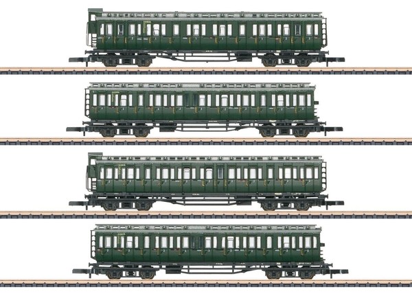 MäRklin Miniclub Z 87565 4Tlg. Reisezugwagen-Set Der Db Neu & Ovp-image
