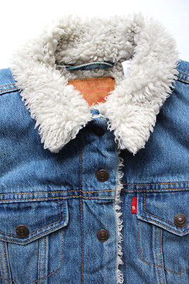 Levi's Sherpa Trucker Jacke 28344 Damen Denim Large Mid Blue LJKTC602
