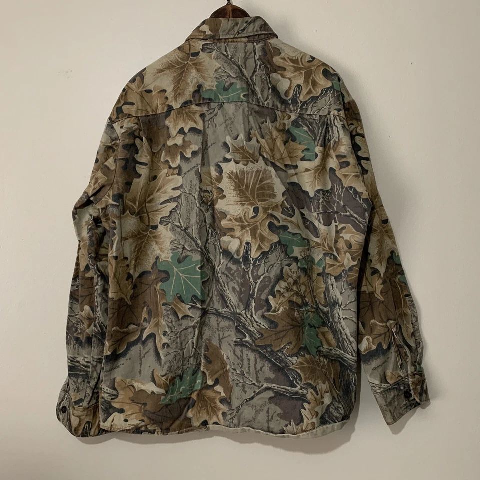 Vintage Walls Advantage Timber Button Down Camo Shirt Size Large USA Long Sleeve - Image 3 of 4